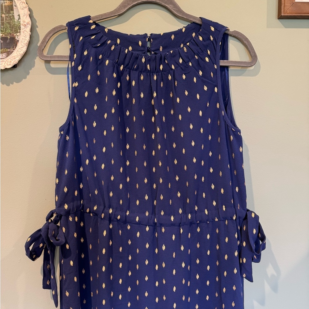 JUICY COUTURE tank dress with gold shimmer polka dots - Picture 2 of 14